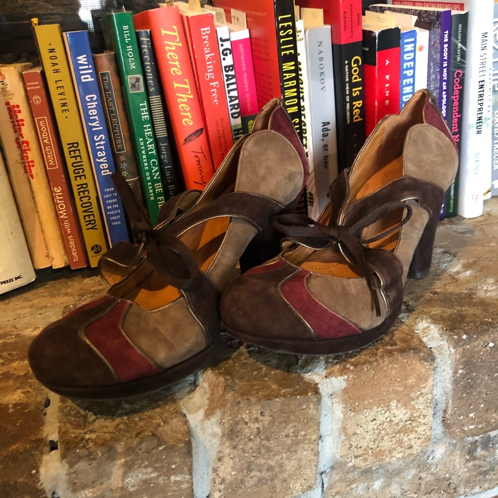 Anthropologie Suede Heels